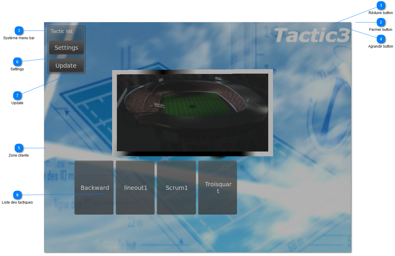 Tactic3dViewer window